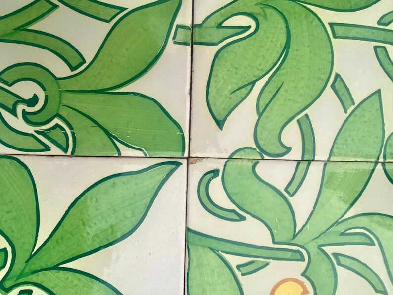 Original Art Nouveau border tiles — set of 6, photo 4 of 9