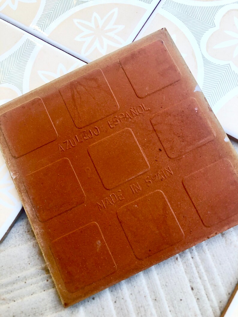 6 Spanish 70s green, peach beige tiles, photo 10 of 10