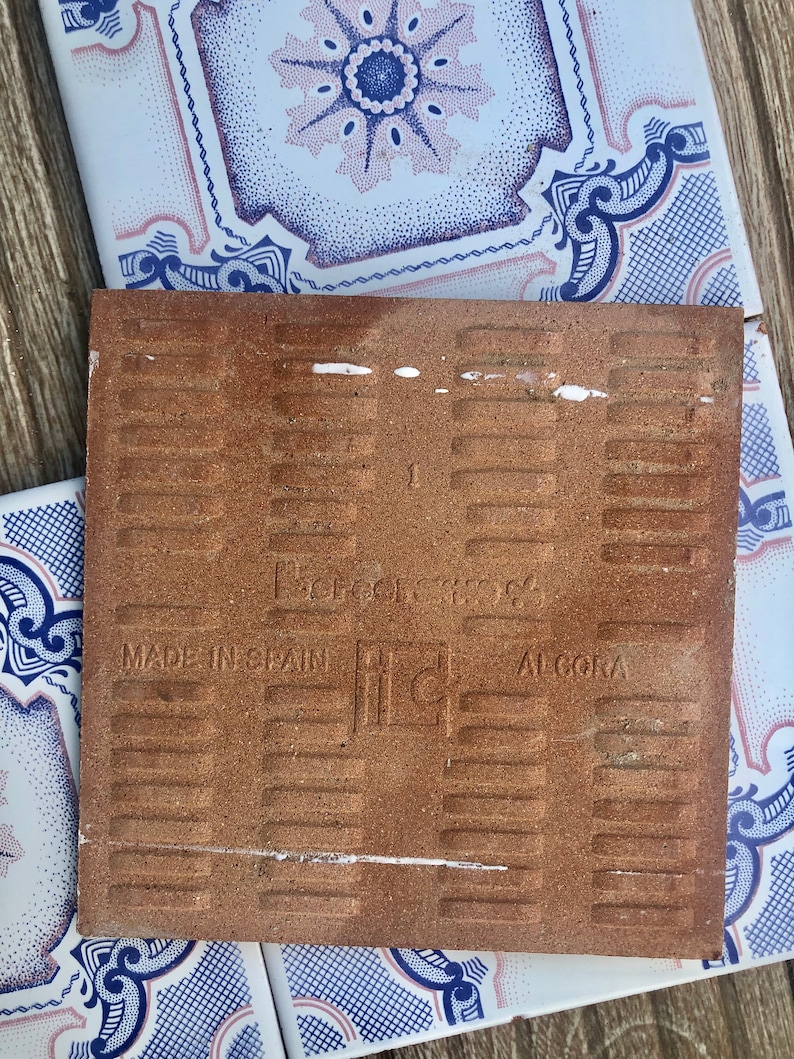 70s blue, pink retro tiles – 6 pcs, photo 9 of 10
