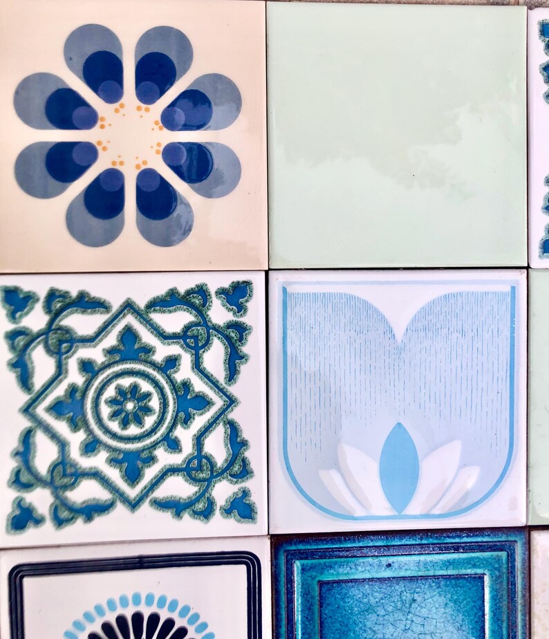 Vintage tiles from Spain – 16 pc mural, photo 5 of 10