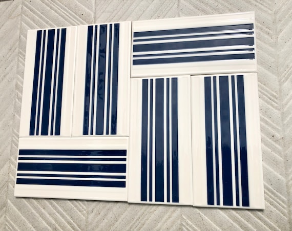 Spanish 60s 70s vintage tiles Unused — set of 6
