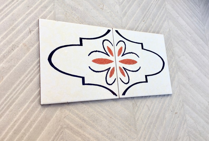 2 Spanish vintage 70s tiles OR tile trivets, photo 1 of 10