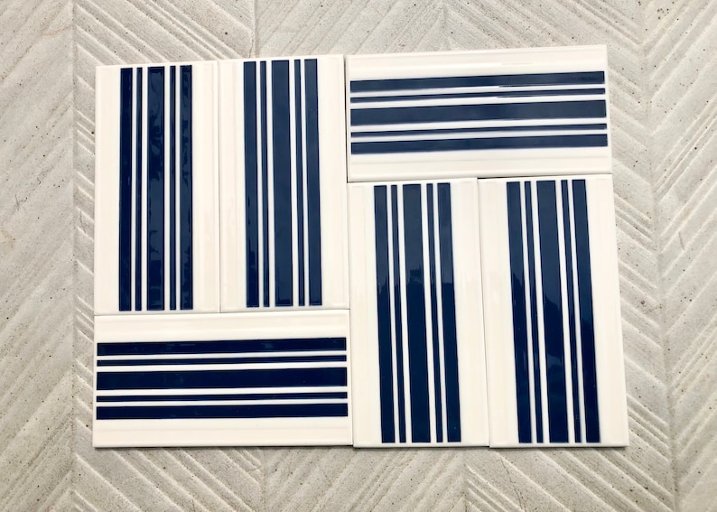 Spanish 60s 70s vintage tiles Unused — set of 6, photo 4 of 10
