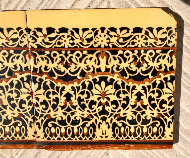 Original Art Deco tiles – Vintage hand painted Spanish tiles from the 20s, photo 5 of 8