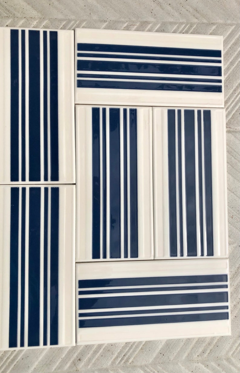 Spanish 60s 70s vintage tiles Unused — set of 6, photo 7 of 10
