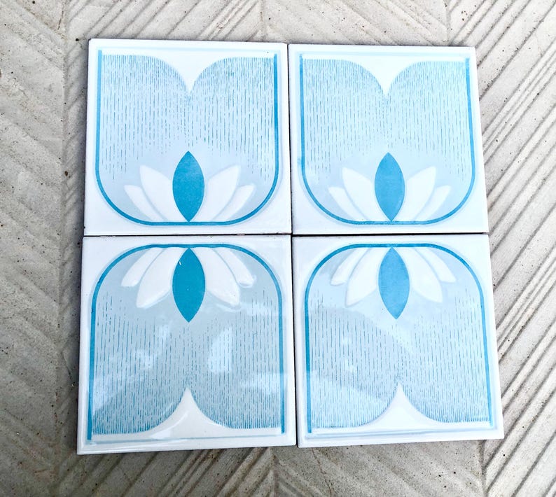 Vintage 70s tiles from Spain — set of 4, photo 10 of 10