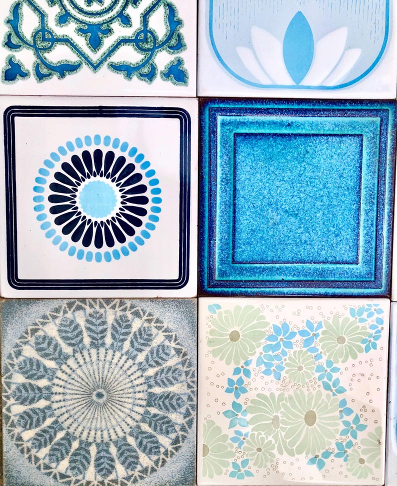 Vintage tiles from Spain – 16 pc mural, photo 7 of 10