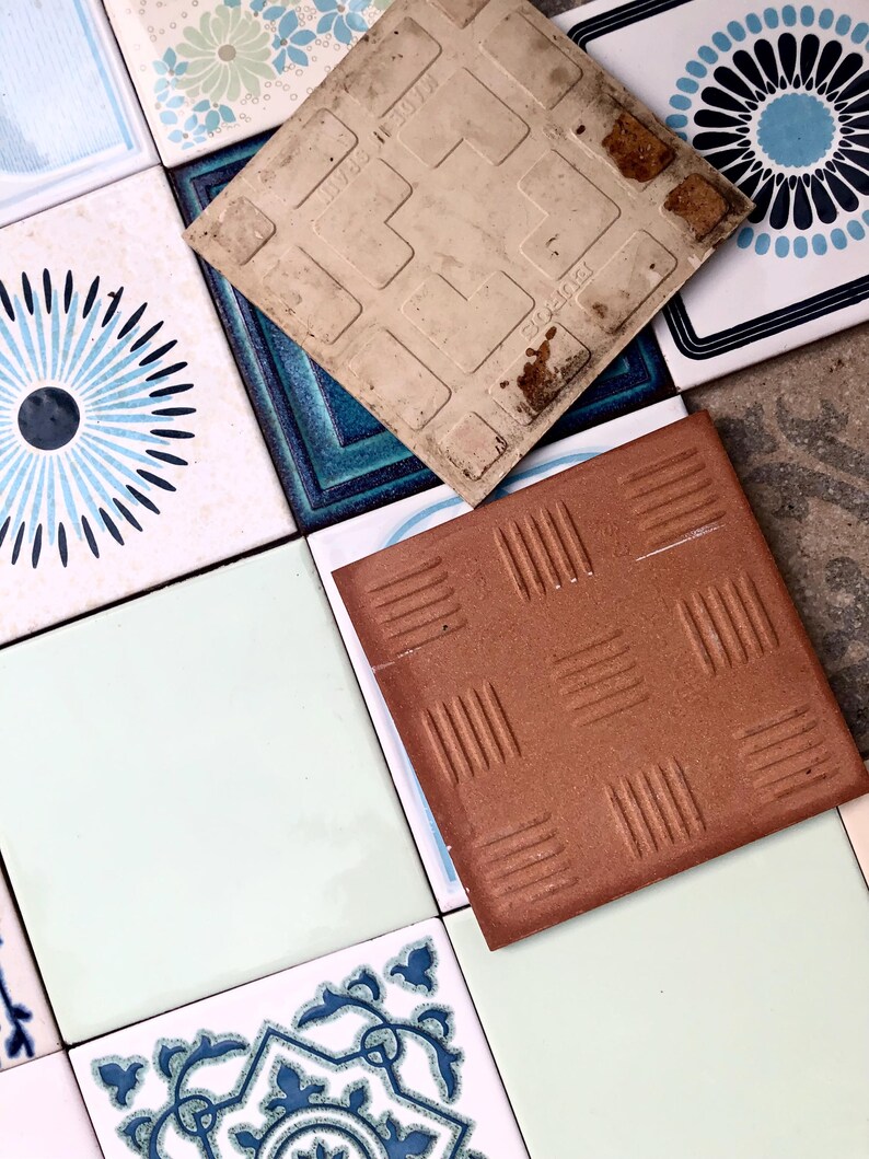 Vintage tiles from Spain – 16 pc mural, photo 9 of 10