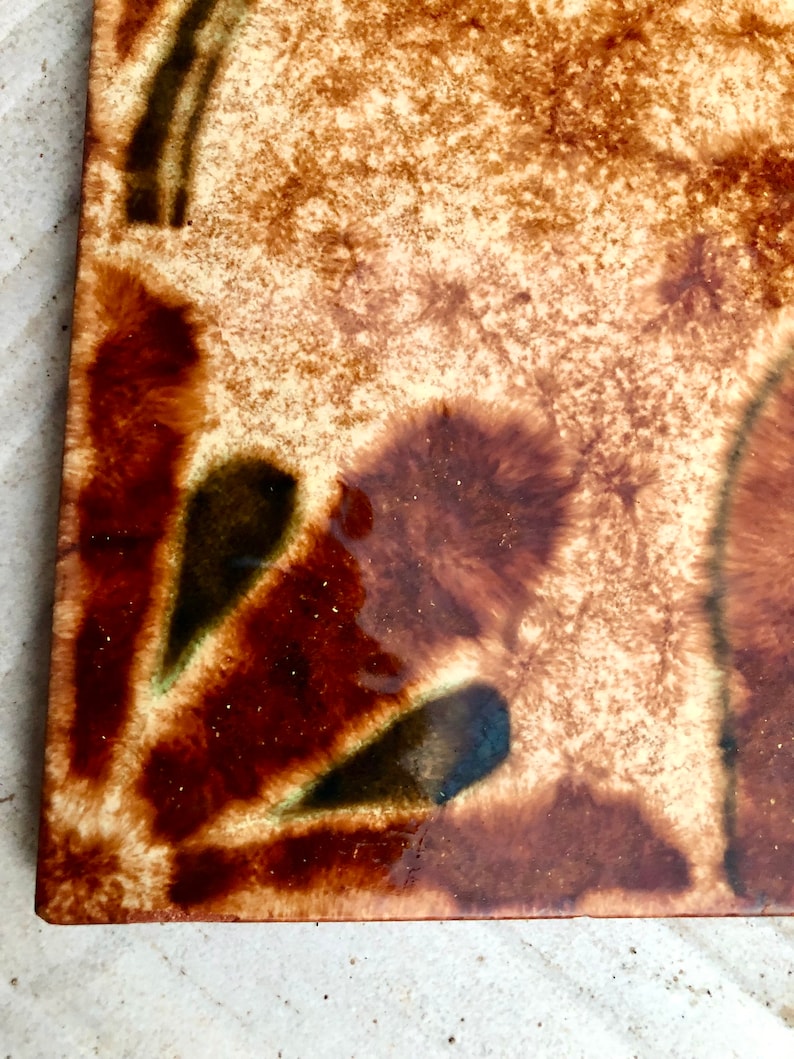 Spanish MCM vintage Fat Lava tile from the 70s, photo 6 of 10