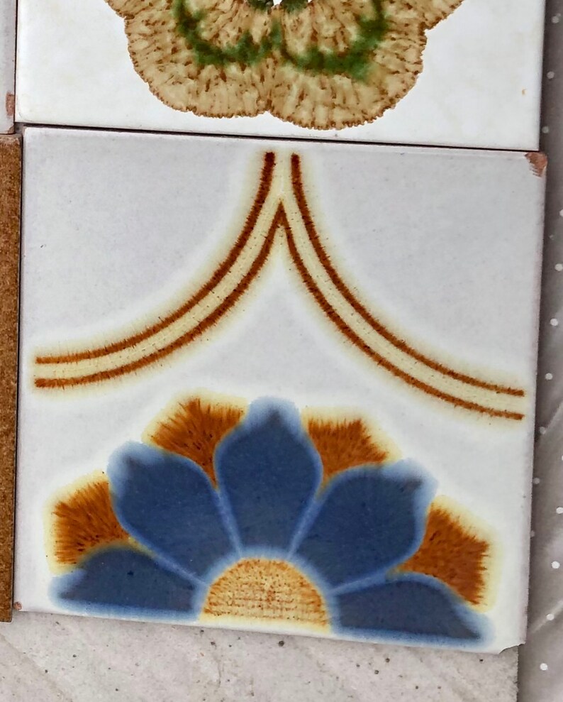 70s Spanish vintage tile mural — set of 9, photo 10 of 10