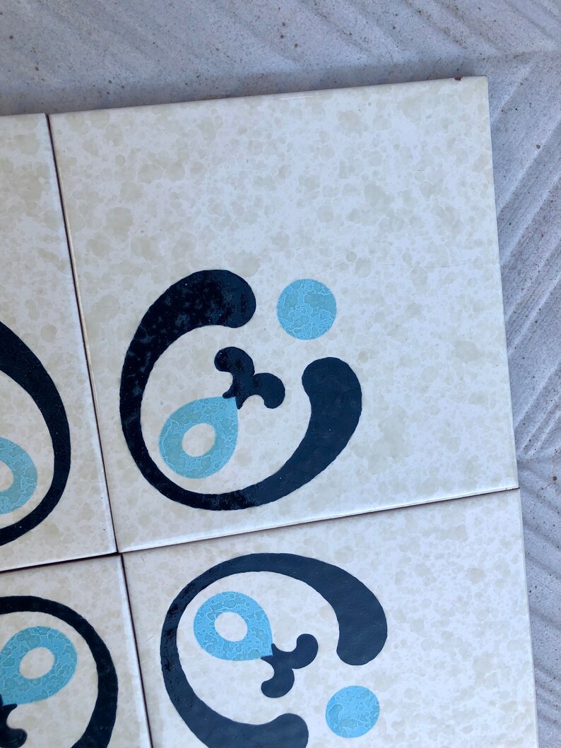 Spanish vintage tiles – 4 pc mural, photo 4 of 9