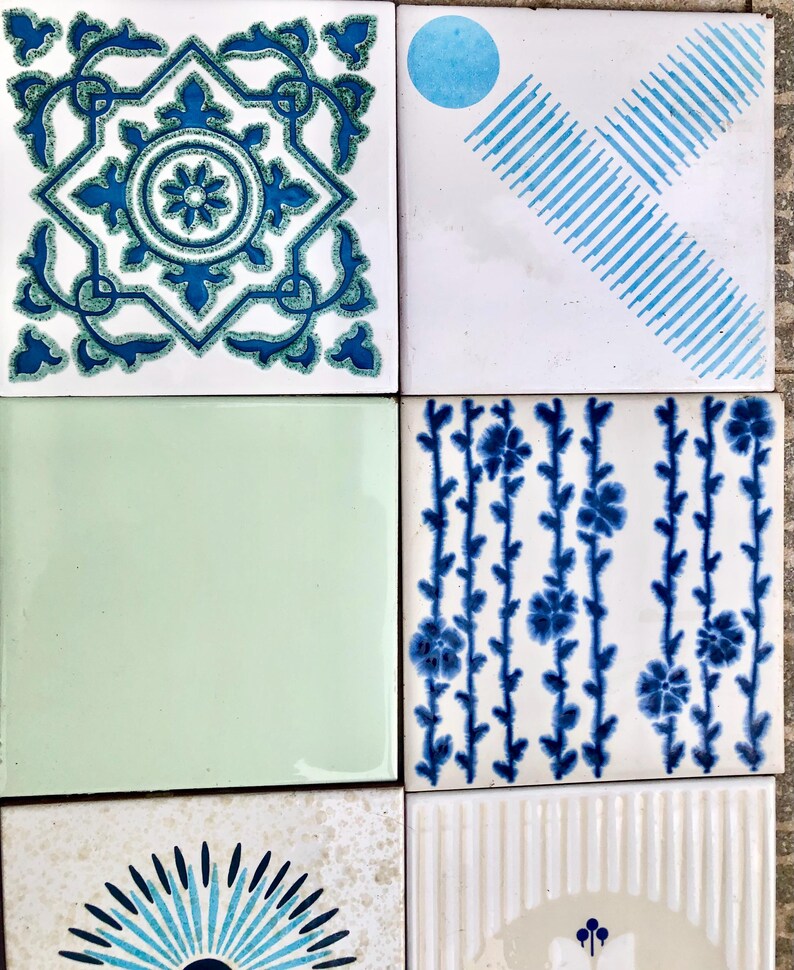 Vintage tiles from Spain – 16 pc mural, photo 6 of 10
