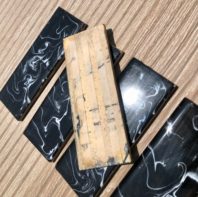 5 Black vintage border tiles, photo 3 of 10