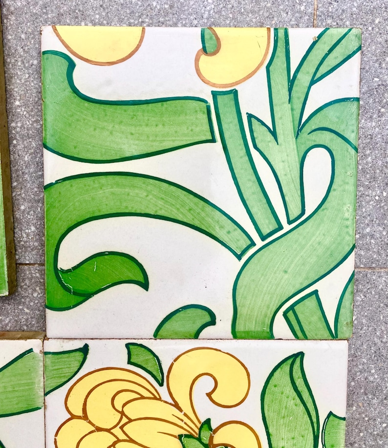 Original Art Nouveau border tiles — set of 4, photo 3 of 9