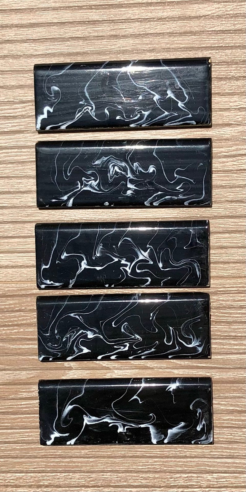 5 Black vintage border tiles, photo 4 of 10