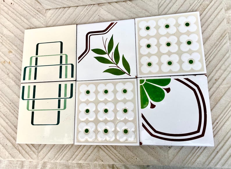 Vintage tiles from Spain – 6 tile mural, photo 8 of 10