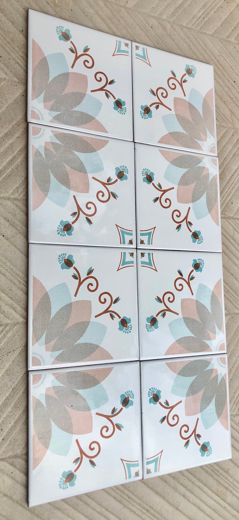 8 original vintage 70s tiles, photo 5 of 9