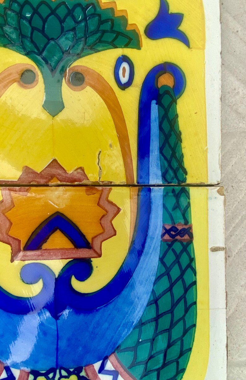 Original Art Nouveau tiles – Vintage hand painted Spanish tiles from the 10s - 20s, photo 5 of 9