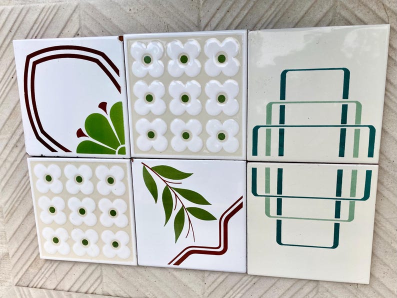 Vintage tiles from Spain – 6 tile mural, photo 9 of 10