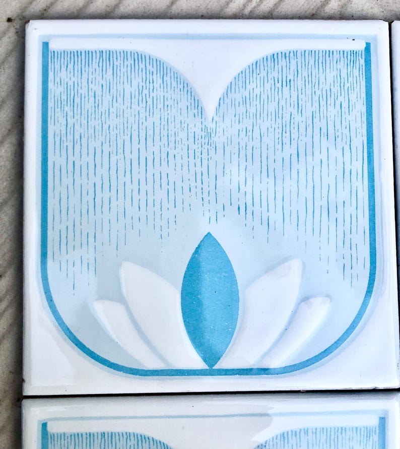Vintage 70s tiles from Spain — set of 4, photo 4 of 10