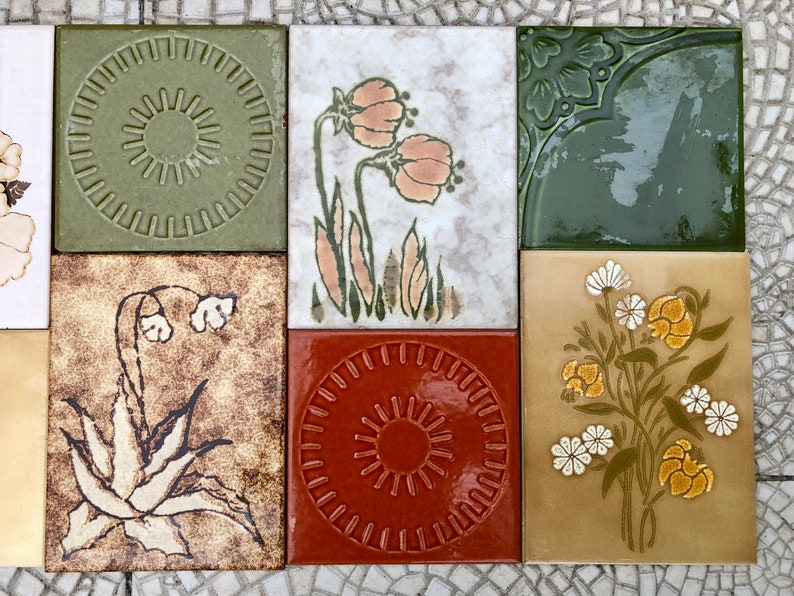 20 Original vintage tiles from the 60s - 70s, photo 8 of 10