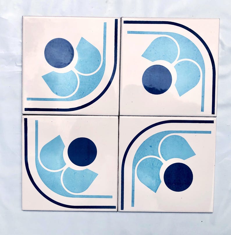Spanish 60s 70s vintage tiles Unused — set of 24, photo 9 of 10