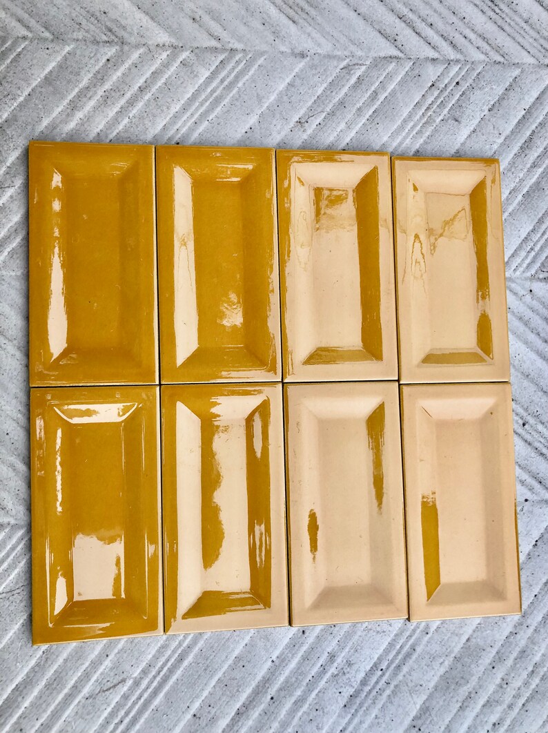 Art Nouveau style border tiles from Spain — set of 8, photo 4 of 8