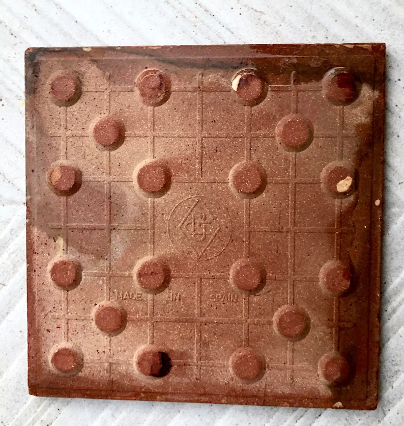 Spanish MCM vintage Fat Lava tile from the 70s, photo 8 of 10