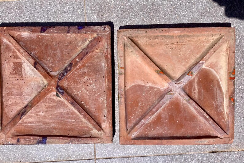 Last 4 tiles – Fat Lava 60s - 70s wall plaques, tiles / trivets, photo 3 of 10