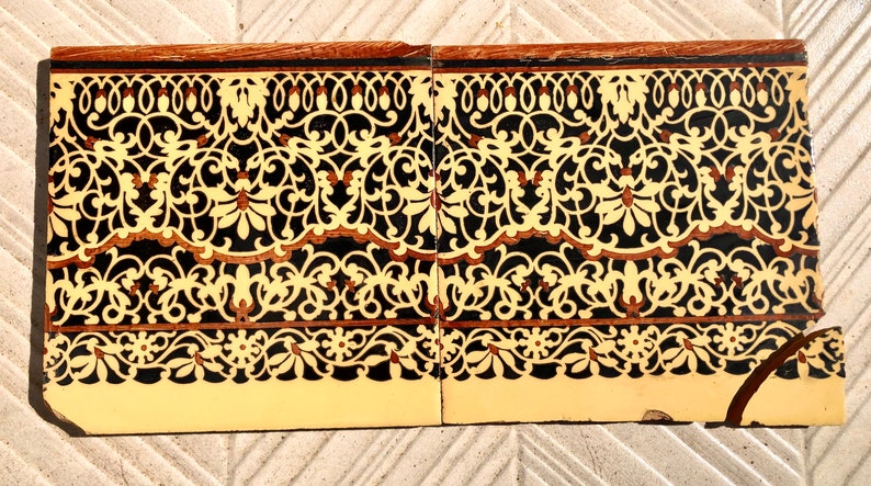 Original Art Deco tiles – Vintage hand painted Spanish tiles from the 20s, photo 7 of 8