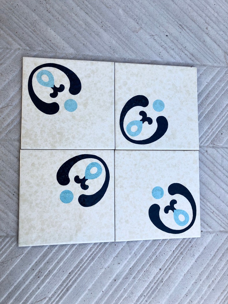 Spanish vintage tiles – 4 pc mural, photo 5 of 9