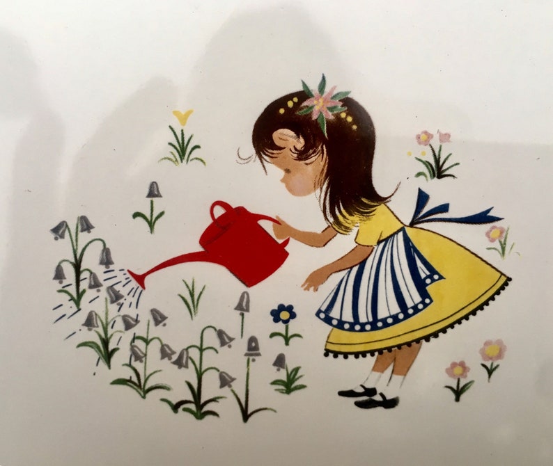 Nursery rhymes: Set of 4 vintage tiles, photo 2 of 9