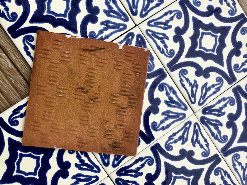 Spanish vintage geometric 70s tiles — set of 9, photo 8 of 8