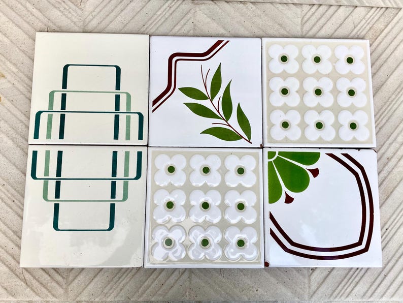 Vintage tiles from Spain – 6 tile mural, photo 10 of 10