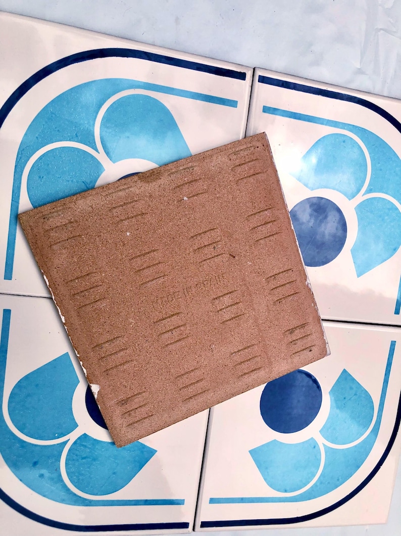 Spanish 60s 70s vintage tiles Unused — set of 24, photo 10 of 10
