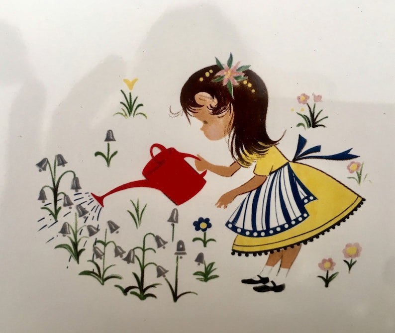 Nursery rhymes: Set of 3 vintage tiles, photo 3 of 9