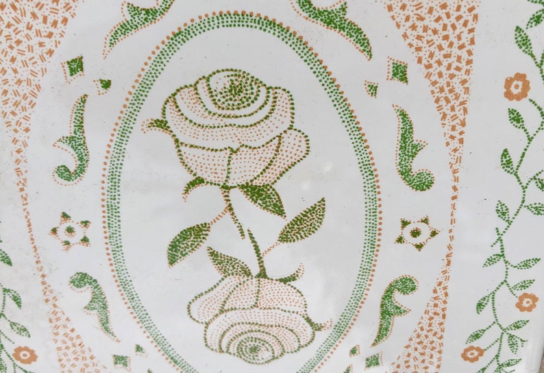2 Original vintage floral tiles from the 60s - 70s, photo 7 of 8