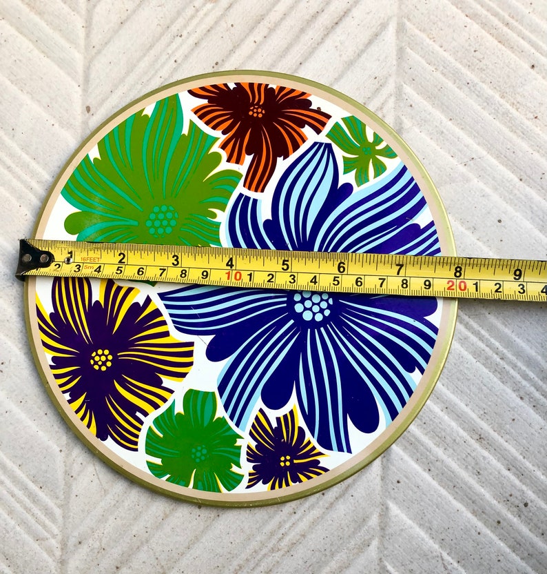 Spanish vintage 70s groovy trivets, photo 5 of 10