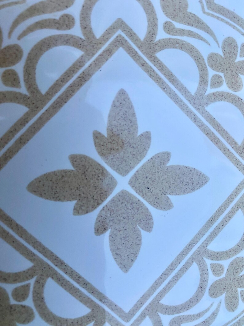 Spanish 60s 70s beige and white tiles — set of 9, photo 9 of 10