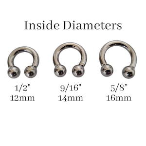 Horseshoe Spike Cone Ball Barbell 316L Surgical Steel Internally ...