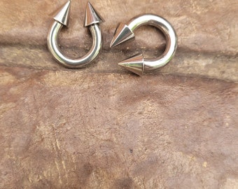 Ferro di cavallo 1,0 – 2,5 mm in acciaio chirurgico 316L con sfere da avvitare – Piercing intimo Horseshoe, Dicke: 1,2 mm | Innendurchmesser