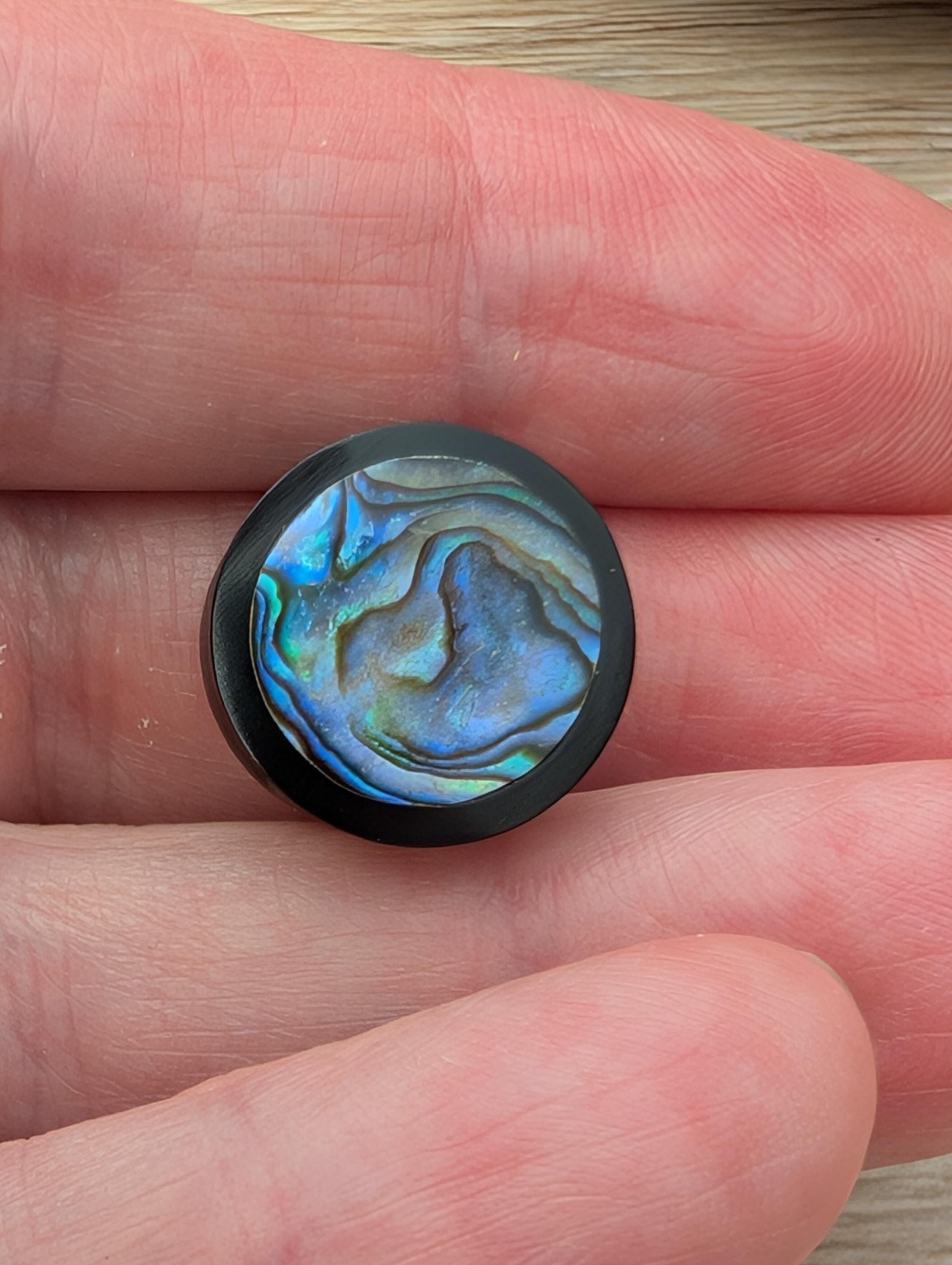 Coppia Di Dilatatori Auricolari In Corno Di Bufalo Biologico Con - Foto 9