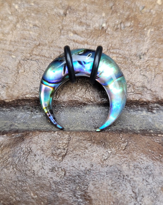 Abalone Shell Pincher Horseshoe Septum Tapers Gauges 00g 0g 2g 4g 6g 8g -  Etsy