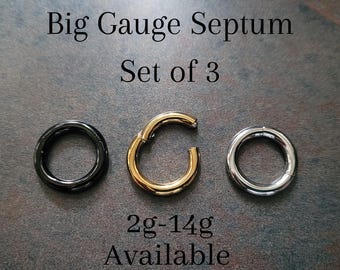 2PCS Glass Septum Rings Hoops,14G To 2G C Shape Nigeria | Ubuy