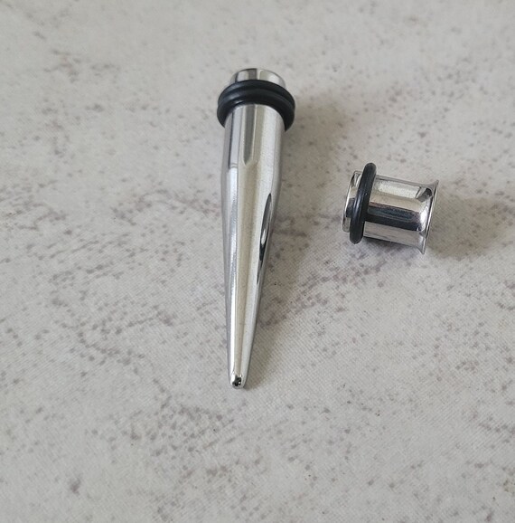 16g-00g Steel Ear Stretching Kit Tunnels Tapers Plus Instructions
