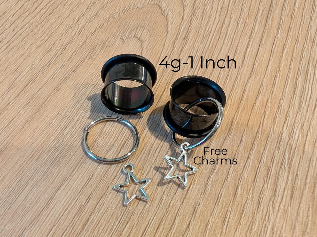 PAR Sngle Flare Steel ear Tunnels Gauges Plugs metal sngle flare 12g