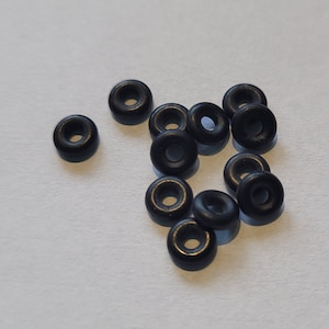 8 juntas tóricas negras de 7 mm y tamaño 1 g para tapones, túneles y manómetros