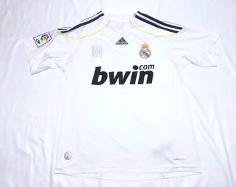 Vintage Y2K Adidas Real Madrid Home Small Polyester Football Ronaldo Kaka