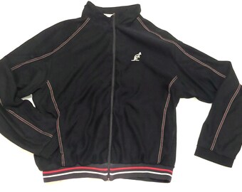 Vintage Australian l'Alpina Track Jacket Polyester Blue Large Made in Italy