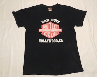 Vintage 80s Motley Crue Promo Tshirt World Tour Girls Girls Shirt